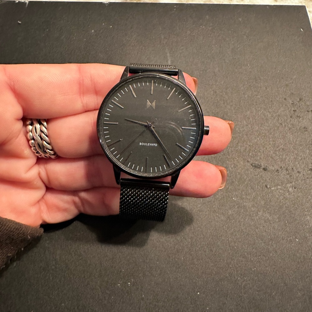 MVMT Black Boulevard Watch